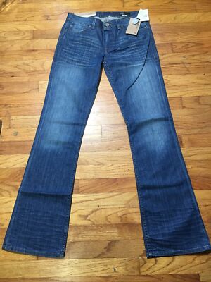 WILLIAM RAST BRIDGIT NOMAD WashDenimFlapBootcut JeansLongWomensSz29 W32XL33 NWT
