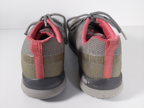 Skechers Women's 9 Work Comfort Slip Resistant/EH Shoes 77217 Grey/Pink Sneakers - Picture 4 of 13