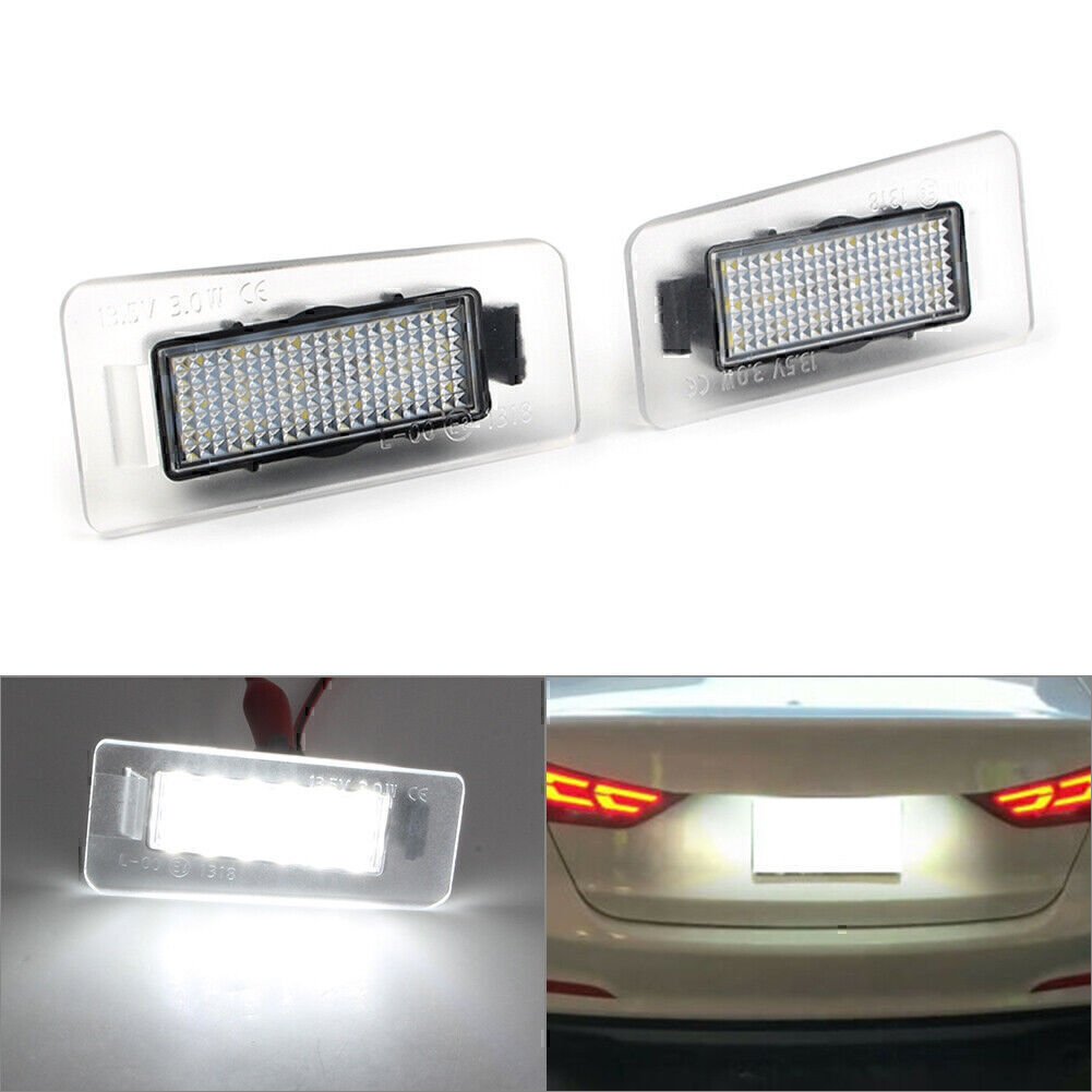 2Pcs 6500k Car 18LED Number License Plate Light Lamp for Hyundai