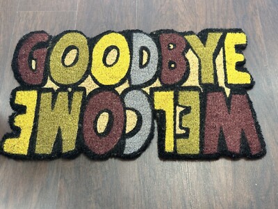 Homenmore Out Door Natural Coir Hello/Goodbye Mat, 18''x30''