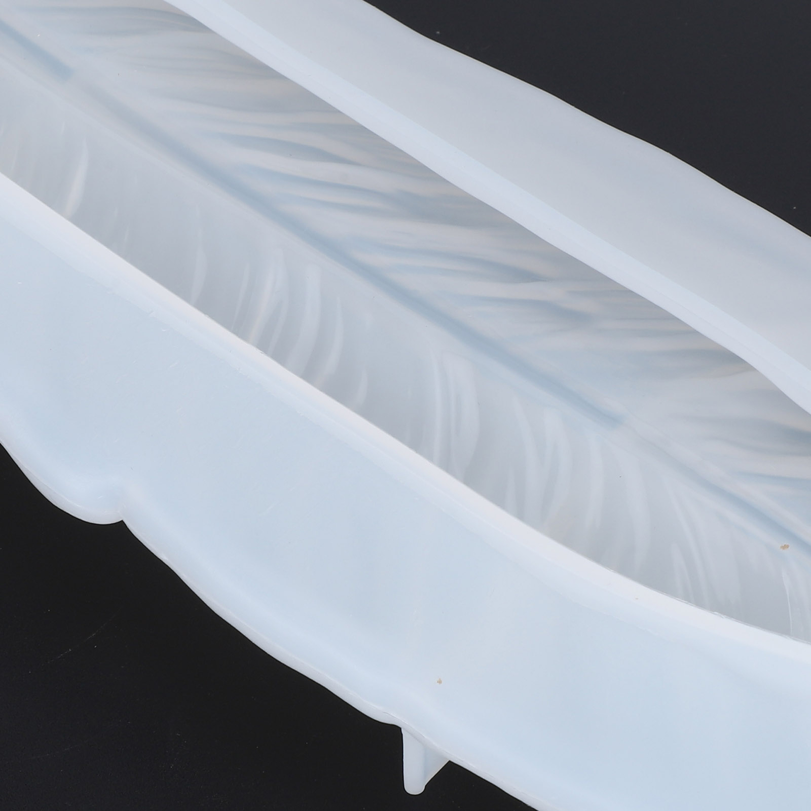 Epoxy Mold Resin Casting Mould Silicone Feather Shape Storage Tray Plate