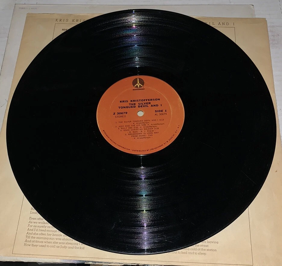 KRIS KRISTOFFERSON THE SILVER TONGUED DEVIL AND I Autograph Signed Rare RIP Foto 4 de 4