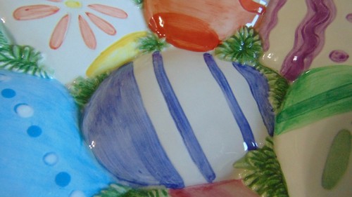 FITZ & FLOYD CHICKS & EGGS CANAPE PLATE/DISH 2063/1 WALL HANGING EASTER EGGS - Picture 5 of 12