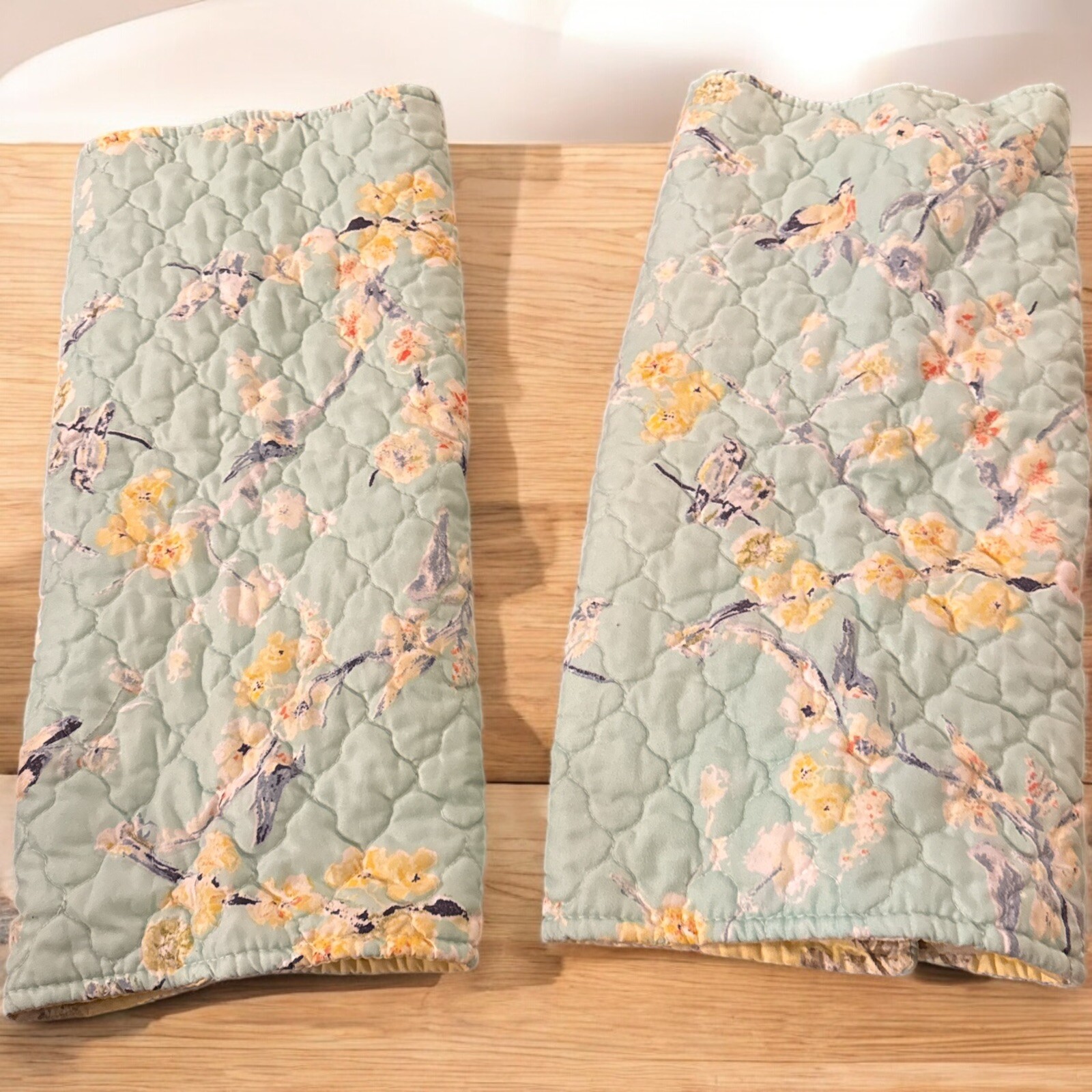 Greenland Home Fashions Quilted Standard Pillow Shams Teal Y