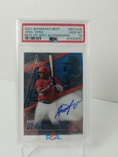 2021 Bowman's Best Arol Vera Auto # B21-AVE PSA 10 GEM MINT