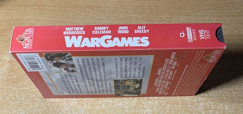 WARGAMES Movie Video Tape Release Matthew Broderick Ally Sheedy 1983/1996 VHS - Picture 3 of 6