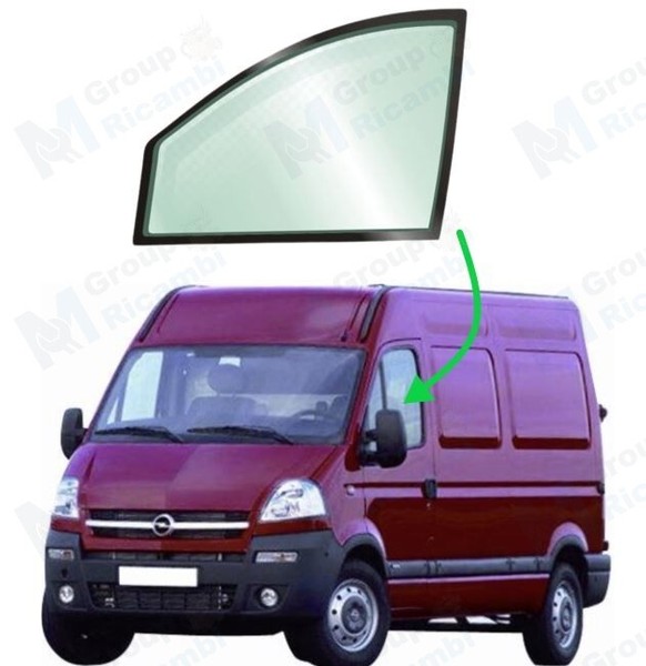 Opel Movano Ab 2004 Fensterscheibe Absenkbar Vorne Seitlich Links-image