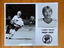 1980-81 St. Louis Blues Team Issued Media Official 10x8 Photo LARRY PATEY RARE!