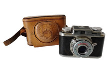 Vintage Bolsey Model B2 35mm Rangefinder Camera Case Synchromatic Untested