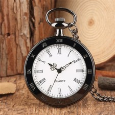 Vintage Steampunk Retro Bronze Design Pocket Watch Quartz Pendant Necklace Hot