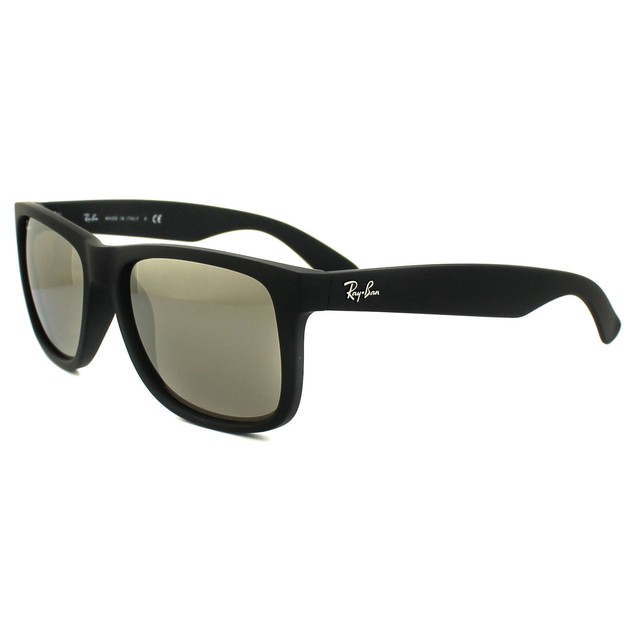 Ray-Ban Justin Color Mix RB4165 622/5A 54-16 Black/Gold Mirror Wayfarer  Sunglasses for sale online | eBay