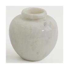 Carrara Marble White Flower Vase Home H 16Cm