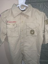 Boy Scout BSA UNIFORM SHIRT New Style Youth Large Short Sleeve S33