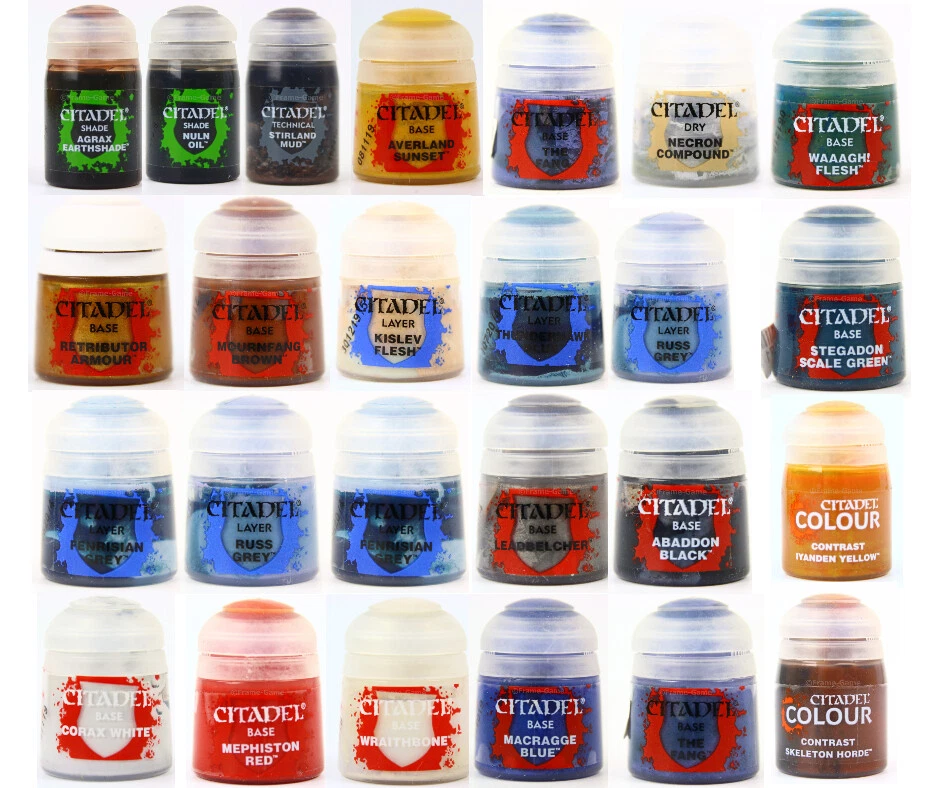 Warhammer 40.000 Citadel Base Technical Shade Layer Dry Farben Colour Auswahl