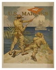 WW1 WAR TIME U.S. MARINES RECRUITING POSTER 8X10 PHOTO