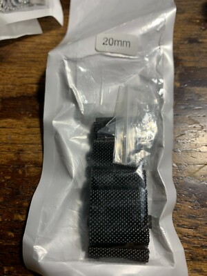 New replacement Black Milanese Loop Magnetic Strap 20mm Galaxy Band 4/3/2/1