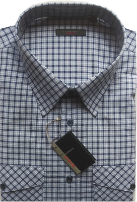 HERREN HEMD LANGARM M L XL XXL 3XL 100% Baumwolle zwei Taschen kariert 374