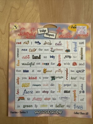 vtg 2002 neopets fridge magnets Faeries series 1 new Lovely Magnets For Rite Pet