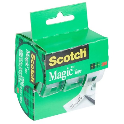 Scotch 3105 3/4'' x 300'' Scotch Magic Tape 2 x 3 Pack
