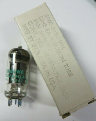 Vintage 1970's Sylvania Electron Vacuum Tube 6AH6WA New Old Stock in Box