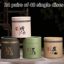 4 Hours Buddha Natural Coil Incense Sandalwood Cedar Fragrance Home Decor Retro