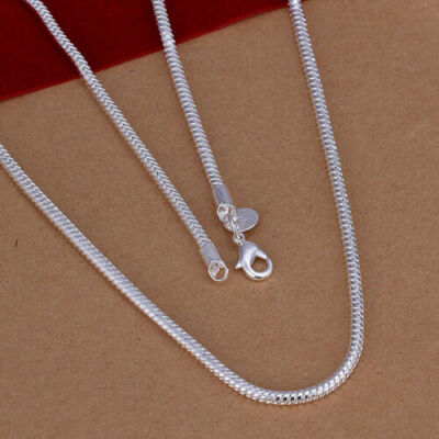ネックレス・ペンダント TATIANA Silver 925 Mild Heart Snake Chain Necklace NZ2116 16