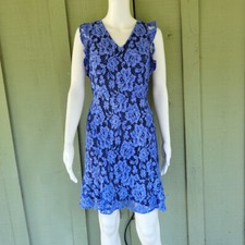 MICHAEL Michael Kors Blue Floral Lace Dress 4
