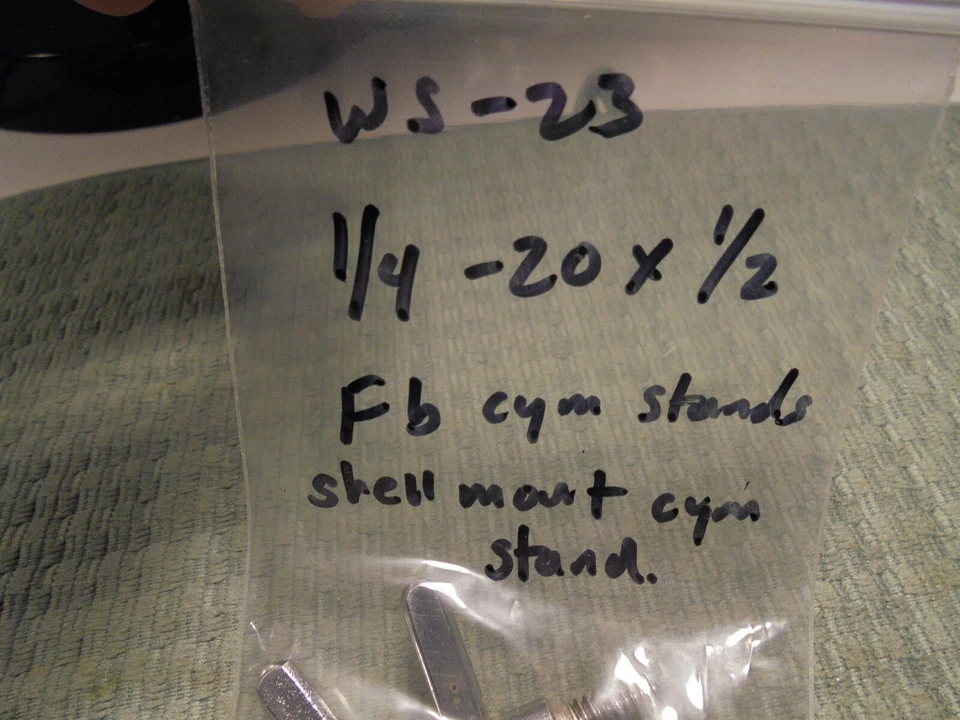 (1) VINTAGE SLINGERLAND WS-23 WING SCREW-FLAT BASE CYMBAL STAND-VG! - Image 3 of 4