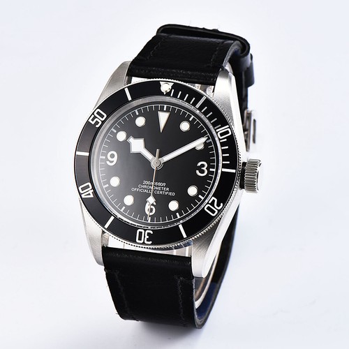 Corgeut 41MM Sapphire Automatic Men's Watch Miyota8215 Black Dial Alloy Bezel - Picture 2 of 9