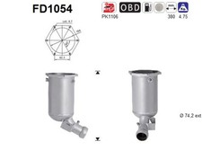 AS DPF Rußpartikelfilter Dieselpartikelfilter FD1054 Cordierit für MERCEDES W211