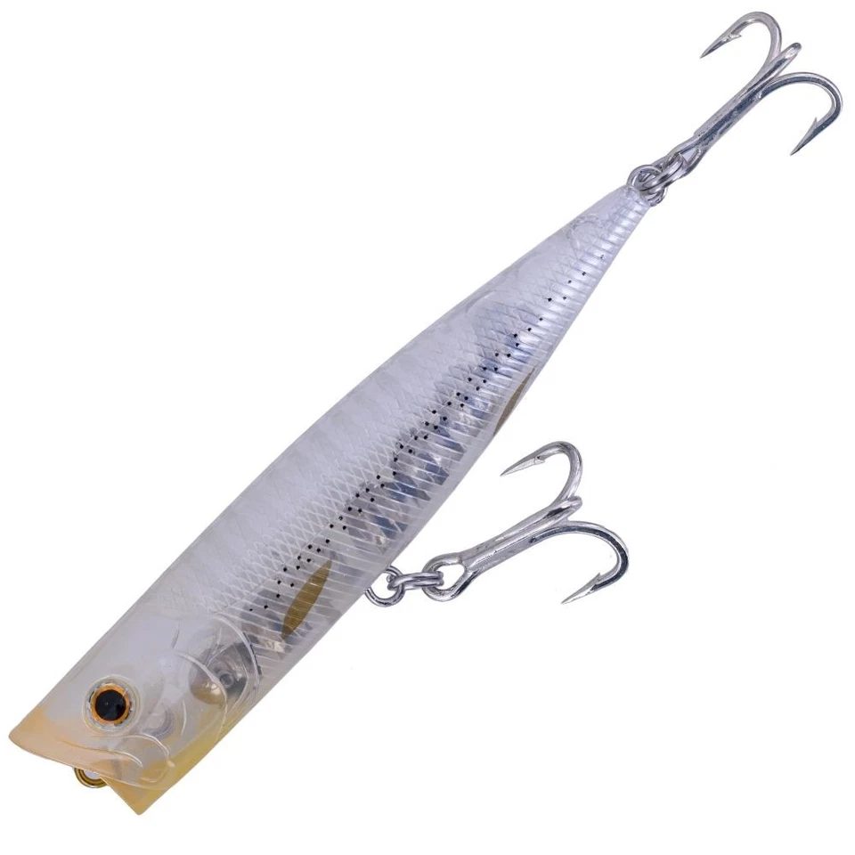 LUCKY CRAFT Topwater Floating Popper Lure G-SPLASH 120HD Ghost Baby Sardine - Photo 3/3
