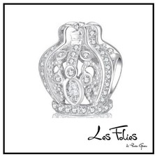 Charm Corona Strass Regina ciondolo in argento 925 - Les Folies