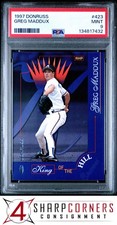 1997 DONRUSS #423 GREG MADDUX BRAVES HOF POP 1 PSA 9