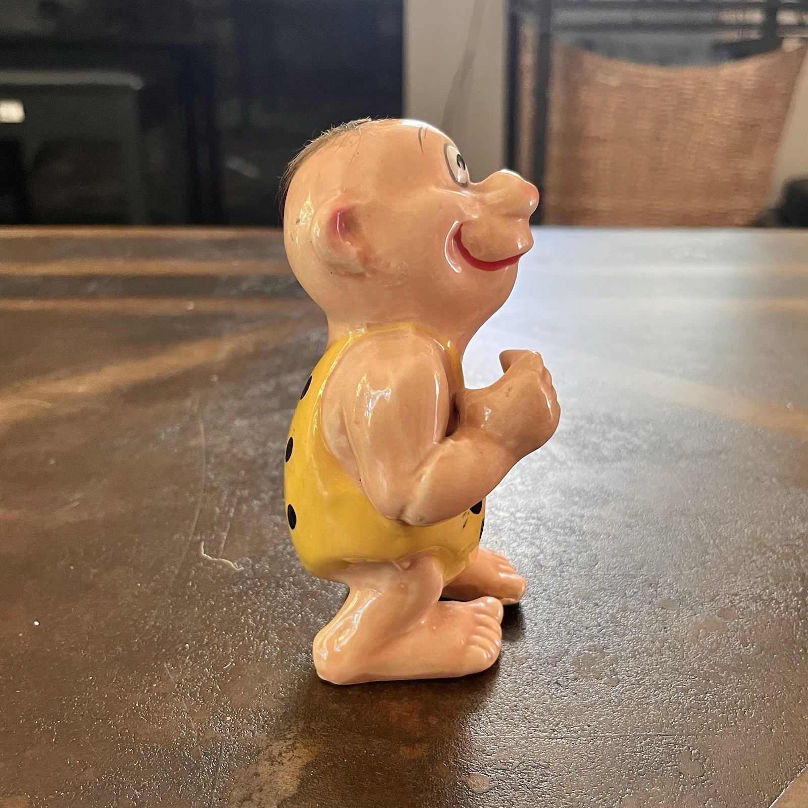 2 Kreiss Psycho Ceramics Dinosaur + Caveman, minor flaws see description