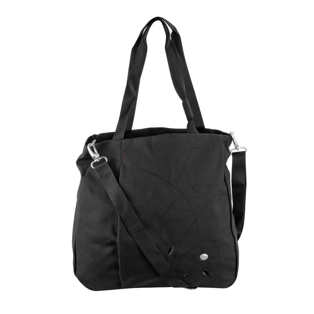 Сумка-тоут Haiku Womens Journey Eco Shopper Tote Через плечо, кошелек черный со сливовым швом