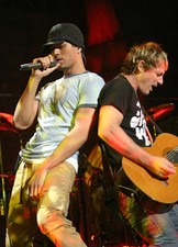 Enrique Iglesias during Y-100 Jingle Ball 2003 at Office Depot Cen- Old Photo 13