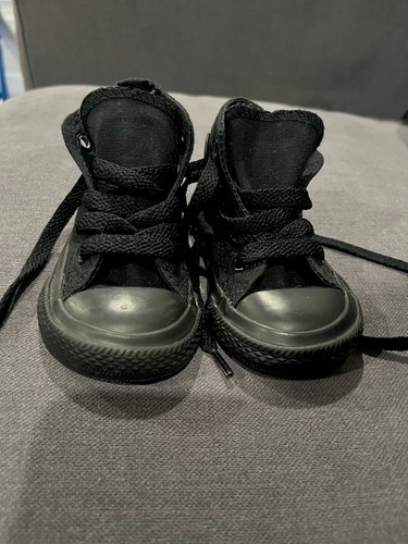 Converse Chuck Taylor All Star Toddler High Top Lace-Up Sneaker Black US 4