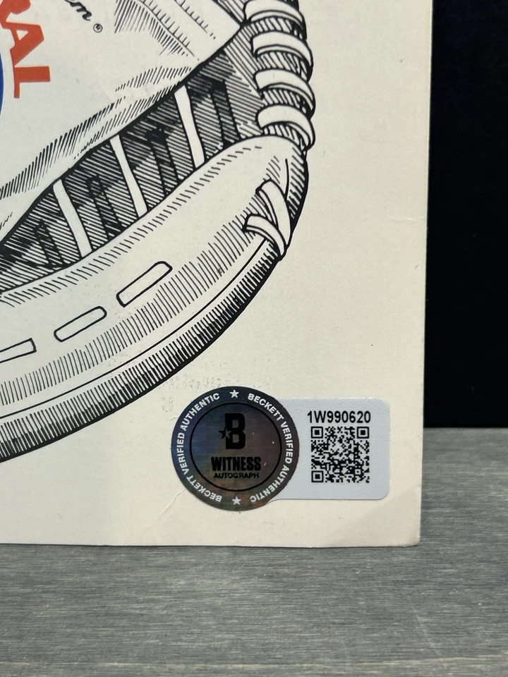 Greg Maddux 1986 MLB Debut Programa Firmado Certificado de Autenticidad HOF Raro Puntuado Inscrito Cachorros Foto 2 de 4