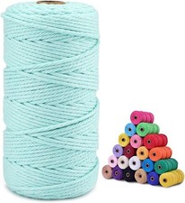 Macrame Cord 3mm x 328 Feet Cotton Macrame Cord Colored Cotton Cord Macrame