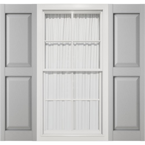 00021259030 Standard Size Williamsburg Double Panel Vinyl Shutters, w/Install...