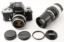 2Lenses  N MINT  Nikon F2 Photomic DP-1 Nikkor-S 50mm f1.4  Q 20mm f4 From JAPAN