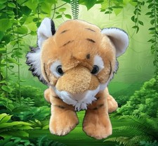 Wild Republic Baby Tiger Cub 8  Plush Striped Stuffed Animal Toy Bengal Cat
