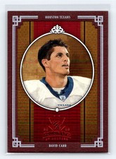 2005 Donruss Throwback Threads #GK-10 David Carr Gridiron Kings Framed Red