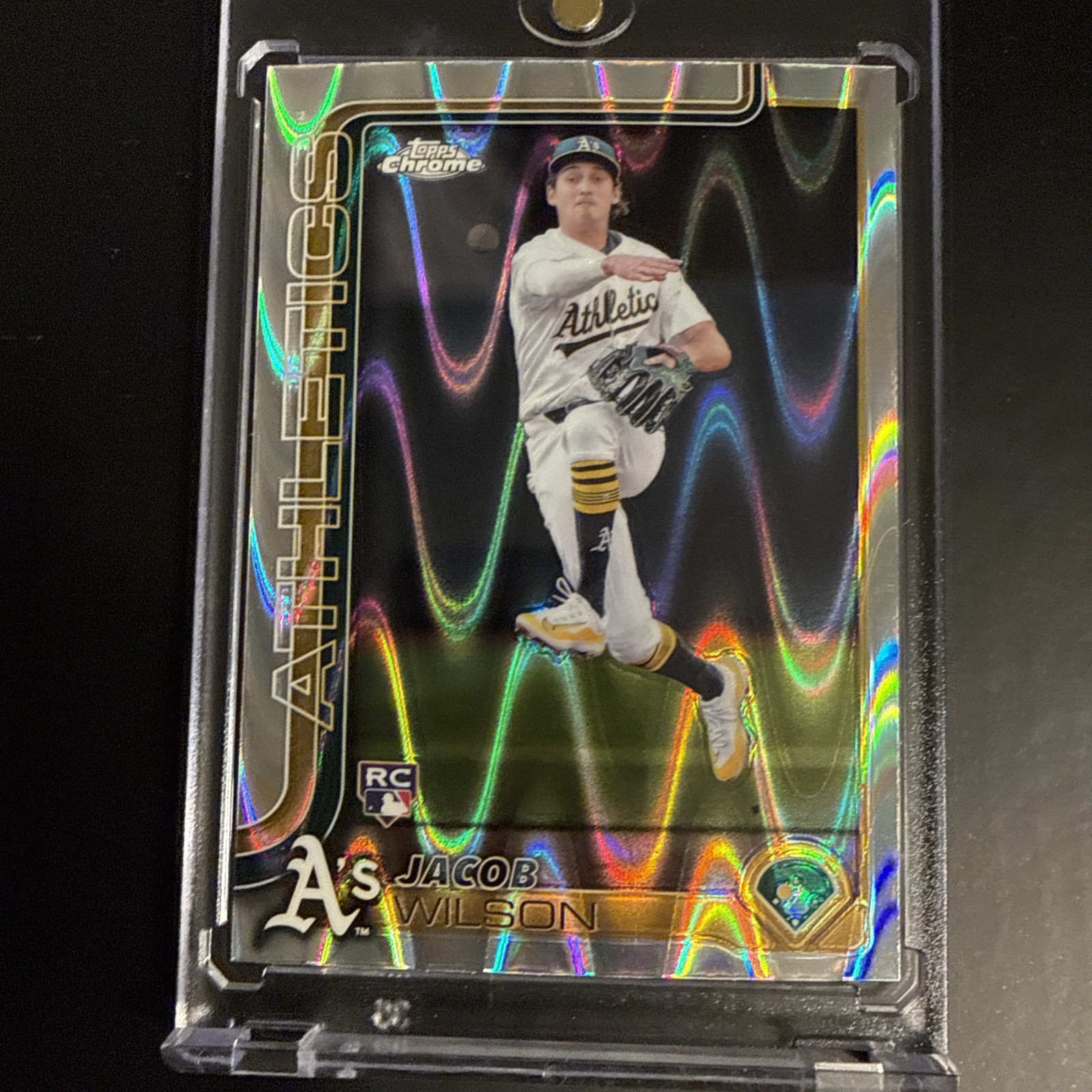 2025 Topps Chrome - Jacob Wilson #96 RayWave Refractor (RC)