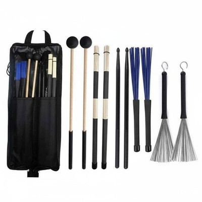 5 Paare 5-paar Drumstick-Set mit Tasche vielseitig einsetzbar für