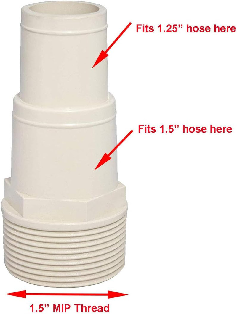 Universal 1.25"/1.5" Combo Pool Hose Adapter SPX1091Z7, SPX1091Z4 Replacement fo