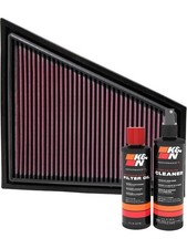K&N Air Filter 33-2963 + Recharge Kit fits BMW Z4 2.0 E89 Roadster sDrive 20 i