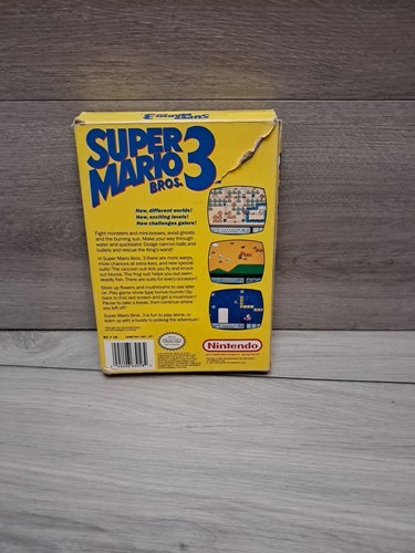 Super Mario Bros. 3 (Nintendo NES, 1990) Complete in Box CIB Tested Pre-owned - Picture 6 of 24