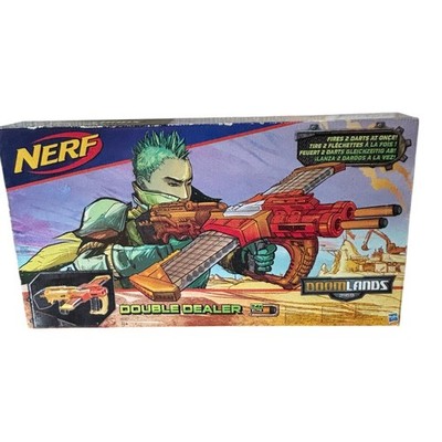 Hasbro Nerf Doomlands 2169 Double Dealer Blaster Kinderspielzeug - feuert 2 Darts auf einmal
