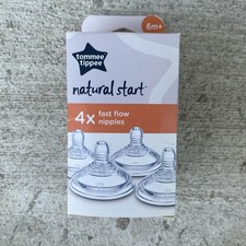 Tommee Tippee 4 pack Natural Start Fast Flow Nipples 6M BRAND NEW IN BOX